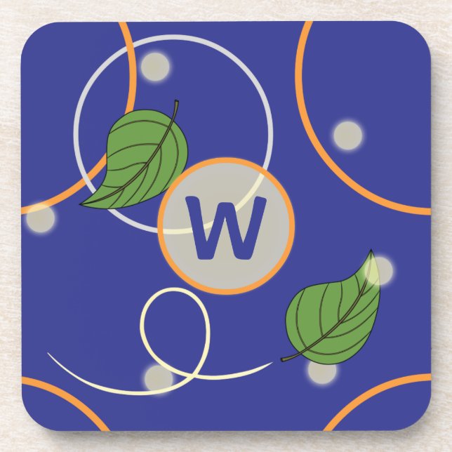 Fireflies Over Water Square Coaster (Front)