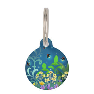 Fireflies Pet Tag