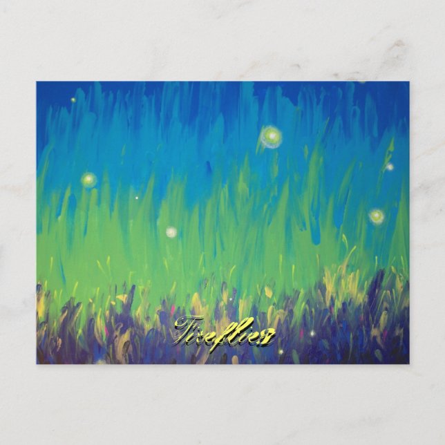 Fireflies Postcard (Front)