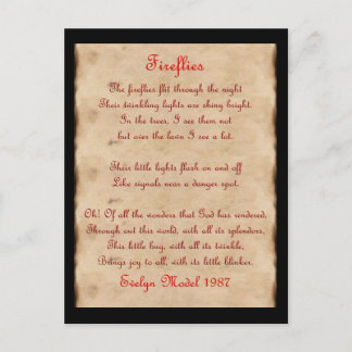 Fireflies Postcard