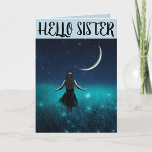 FIREFLIES SISTER SISTER BIRTHDAY GREETING CARDS
