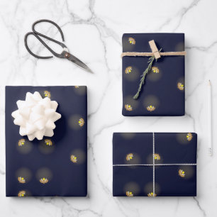 Fireflies Wrapping Paper Sheet