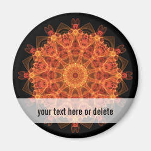 Fireflower Kaleidoscope Magnet