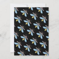 Firefly (black) - Greeting Card