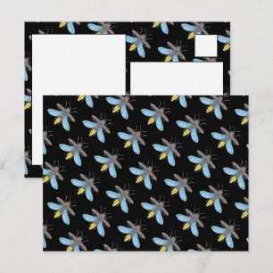 Firefly (black) - Postcard