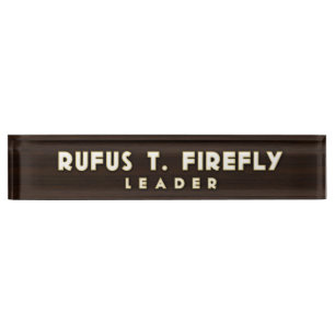 Firefly Desk Nameplate