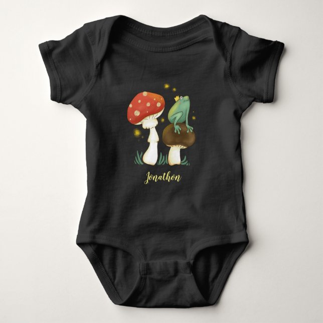 Firefly Frog Prince Personalised Baby Bodysuit (Front)