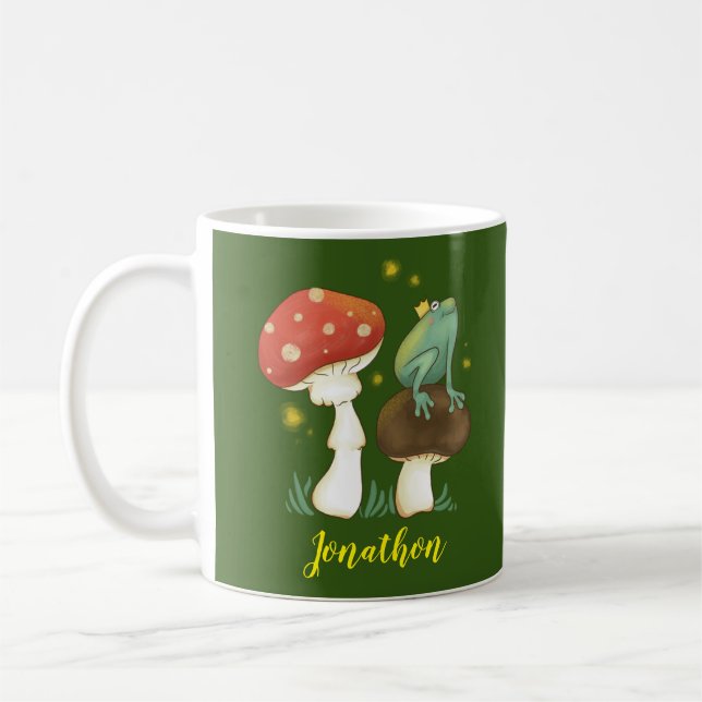 Firefly Frog Prince Personalised Coffee Mug (Left)