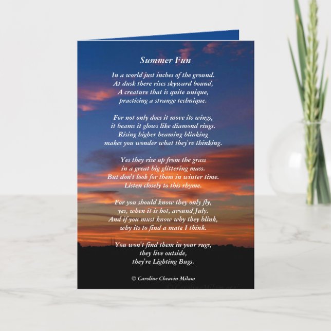 Firefly / Lighting BugFun Card (Front)