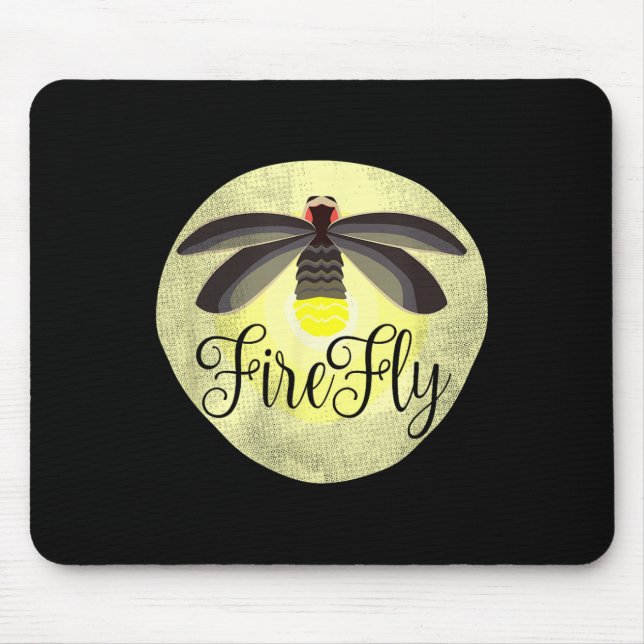 Firefly Lightning Bug Summer Gift  Mouse Pad (Front)