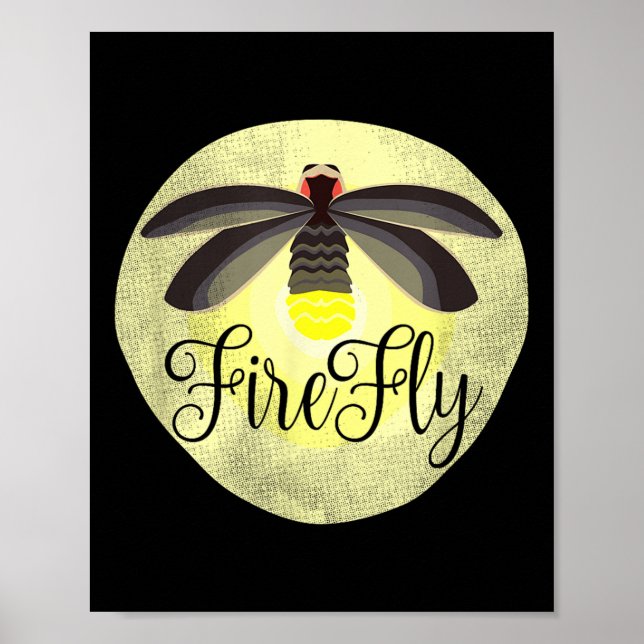 Firefly Lightning Bug Summer Gift  Poster (Front)