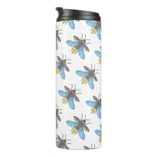 Firefly (pattern white) - Thermal Tumbler