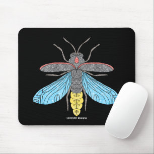 Firefly (single black) - Mouse Pad