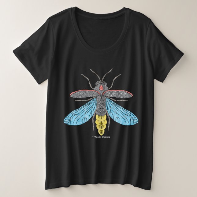 Firefly (vivid) - Women's Plus Size T-Shirt (Design Front)