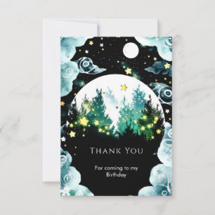 Firefly Whimsy Woodland Birthday Thank You Card