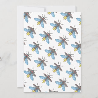 Firefly (white) - Greeting Card