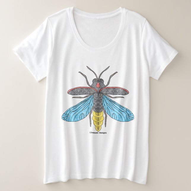 Firefly (white) - Women's Plus Size T-Shirt (Design Front)