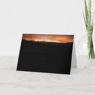 Fireflys at Night Card