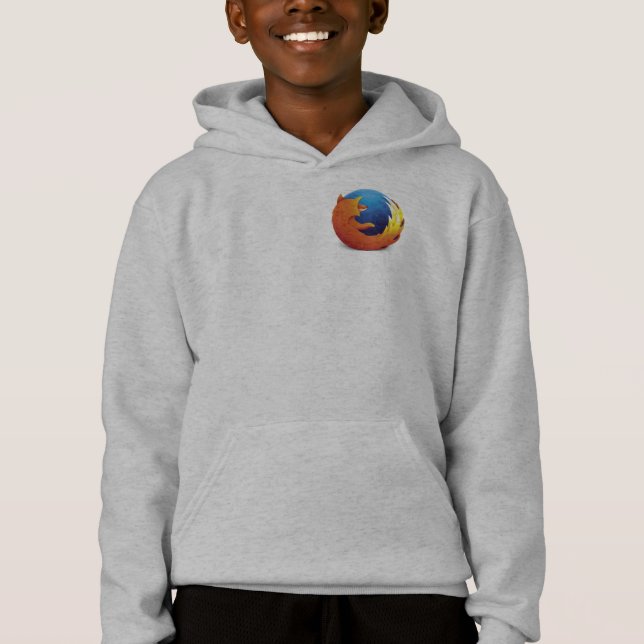 firefox logo hoodie (no text,kids) (Front)