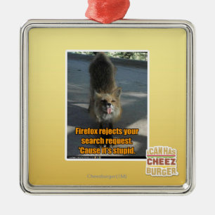 Firefox rejects metal tree decoration