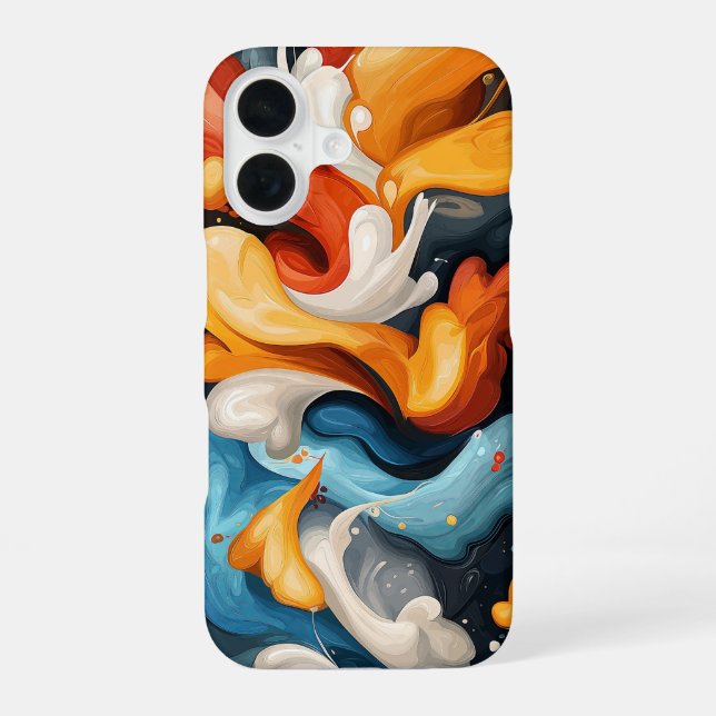 Firefruit Flora iPhone 16 Case (Back)