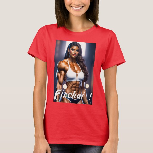 Firehai gym girls wear bikini T-Shirt (Front)