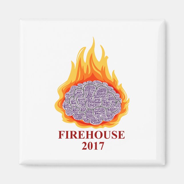 Firehouse 2017 Word Cloud Magnet (Front)