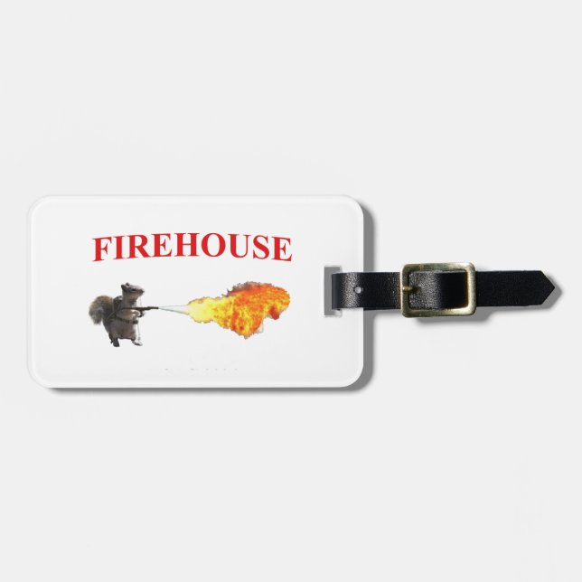 Firehouse Double-sided Luggage Tag (Front Horizontal)