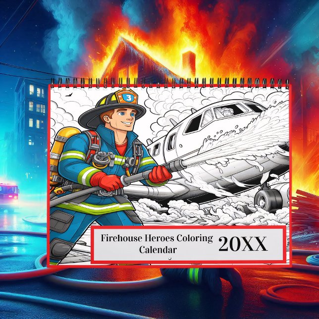Firehouse Heroes Colouring 2025/2026 Calendar (Creator Uploaded)