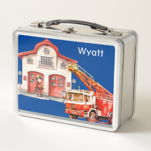firehouse metal lunch box