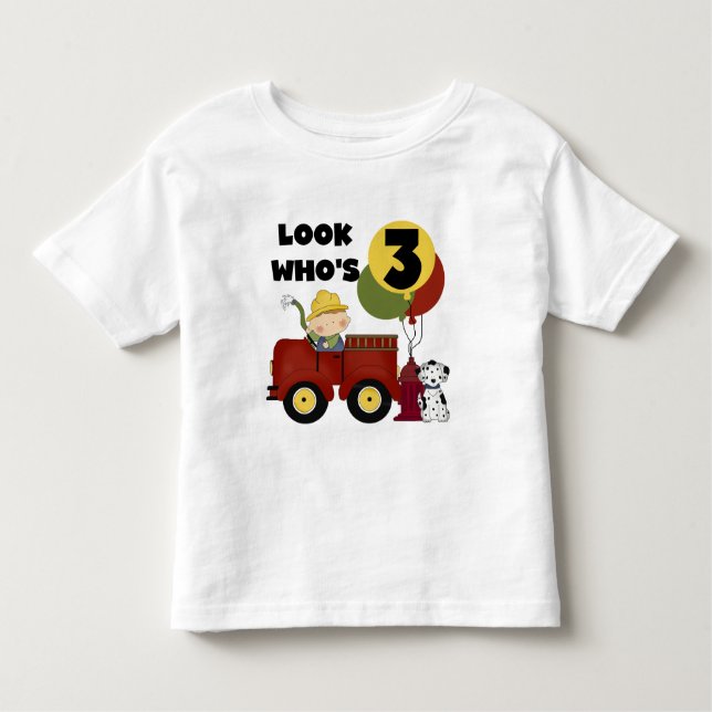 Fireman 3rd Birthday T-shirts and Gifts (Front)