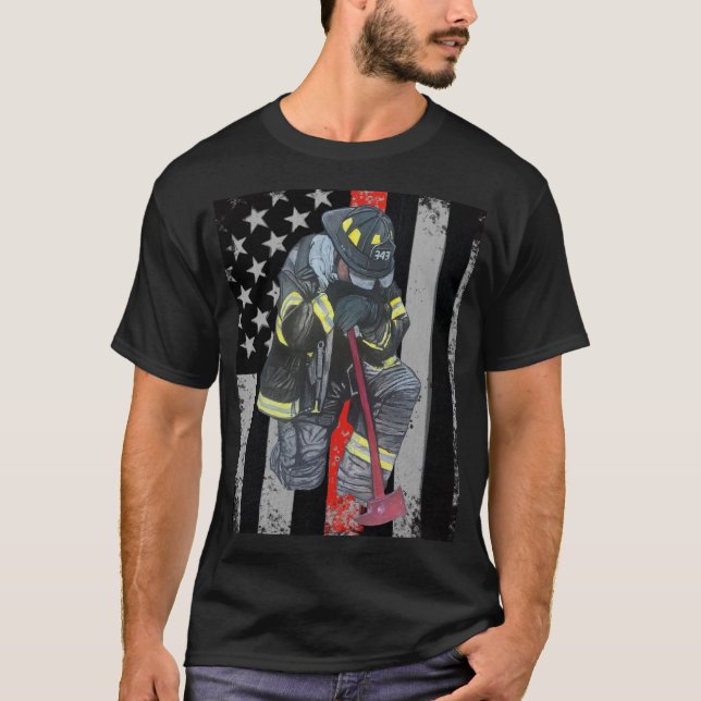 Fireman 9/11 memorial. T-Shirt (Front)