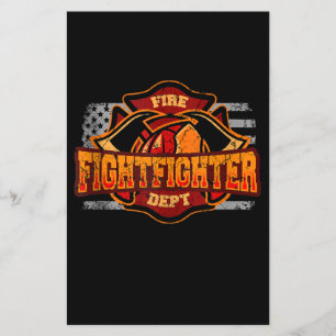 Fireman American Flag Red Line US Firefighter Gift Flyer