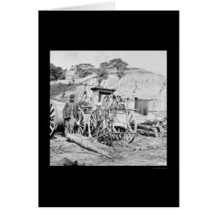 Fireman and Fire Engine in Richmond, VA 1865