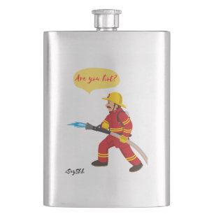 fireman, are you hot? hip flask
