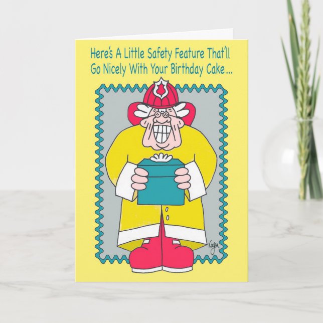 FIREMAN Birthday Card (Front)