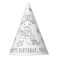 Fireman Birthday Party - Colour Your Own Hat