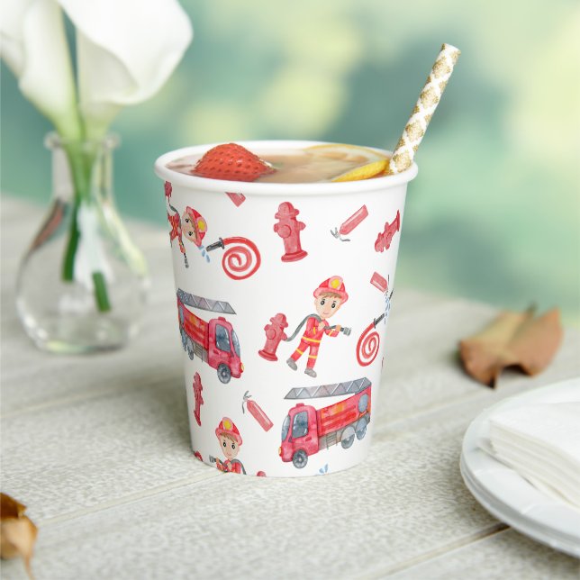 Fireman Birthday Party  Paper Cups (Insitu)