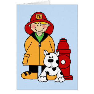 Fireman (Boy) Blank Card