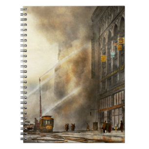 Fireman - Brooklyn NY - Surprise 1909 Spiral Notebook