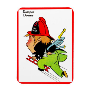 fireman Damper Downe Magnet