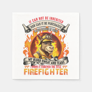 Fireman Donkey Napkin
