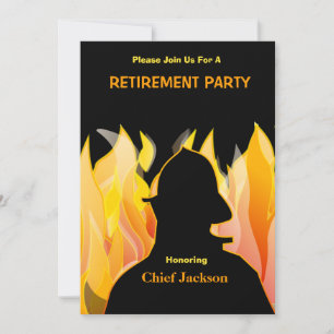 Fireman/Fire Chief Retirement Invitation