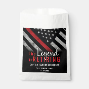 Fireman Fire Department Firefighter Retirement Favour Bags