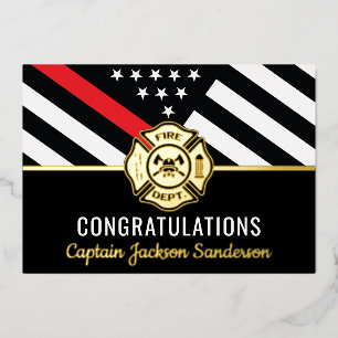 Fireman Fire Department Flag Firefighter Retirment