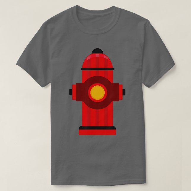 Fireman Fire Hydrant Fire Fighter  T-Shirt (Design Front)
