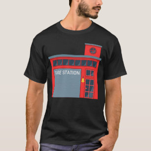 Fireman Firefighter Fire Station Firehouse T-Shirt