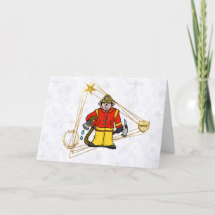 Fireman Golden Triangle Christmas Card