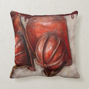 Fireman - Hat - Old fashioned fire hats Cushion