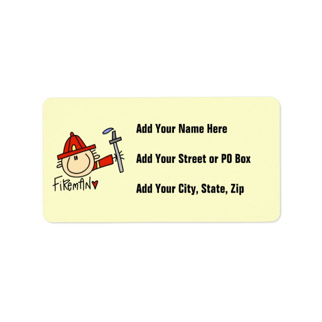 Fireman Label (Front)